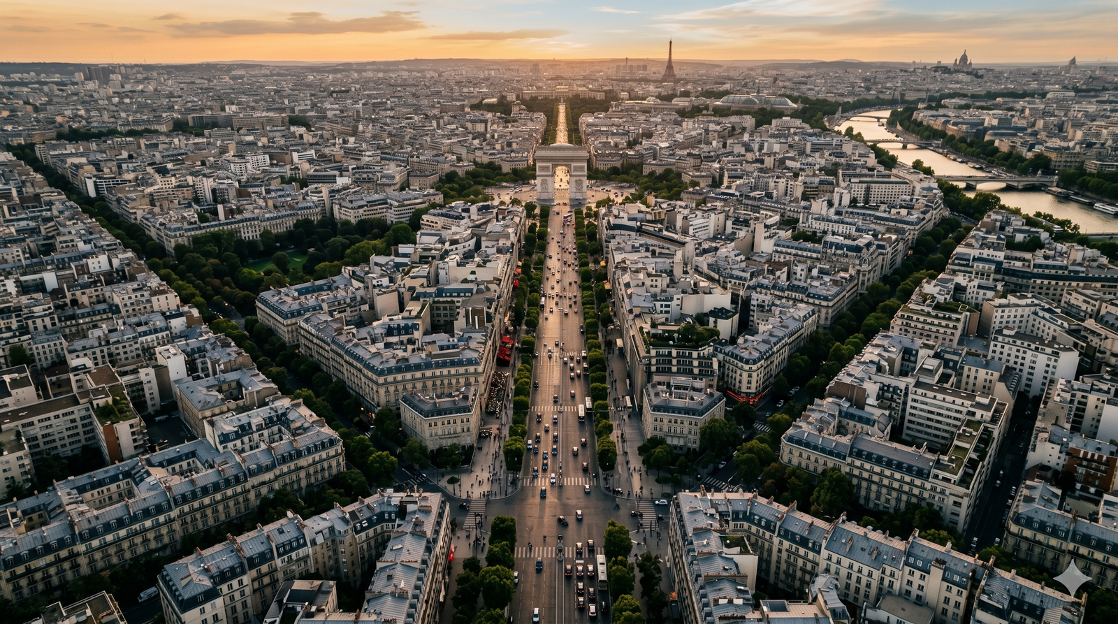 Vue aérienne Paris Île-de-France